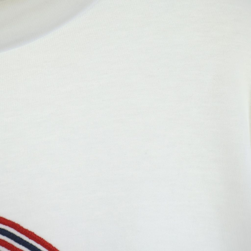 Moncler T-Shirt Manica Lunga L S Long Sleeve Logo Top White — view 4