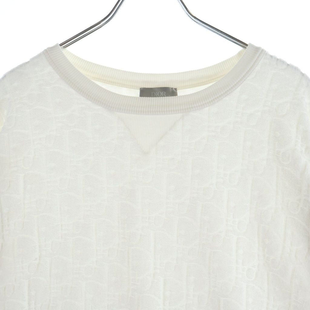 Dior Oblique Cotton Jacquard Top White — view 3