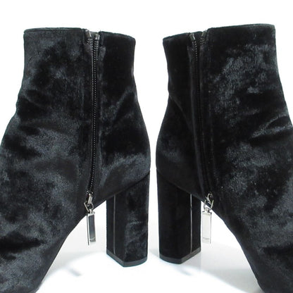 Saint Laurent Paris Velvet Ankle Boots 36.5 Black — view 6