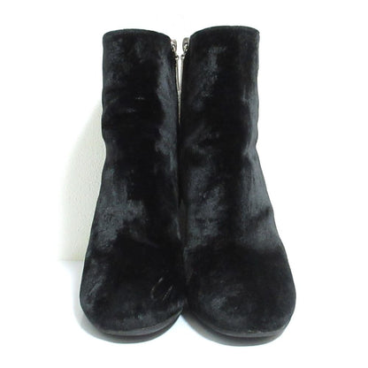 Saint Laurent Paris Velvet Ankle Boots 36.5 Black — view 3