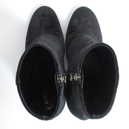 Saint Laurent Paris Velvet Ankle Boots 36.5 Black — view 4