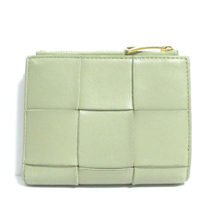 Bottega Veneta Intrecciato Compact Wallet Bifold Khaki — view 3