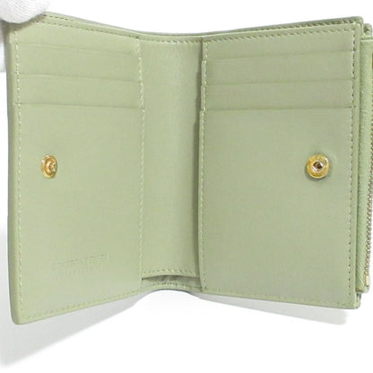 Bottega Veneta Intrecciato Compact Wallet Bifold Khaki — view 6