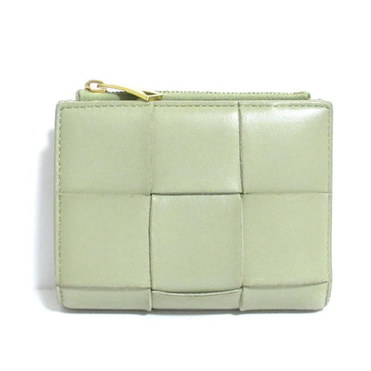 Bottega Veneta Intrecciato Compact Wallet Bifold Khaki — view 2