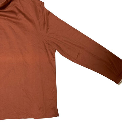 Hermes Turtleneck Fay Cles Eared T-Shirt L Light Brown — view 3