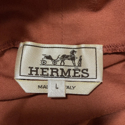 Hermes Turtleneck Fay Cles Eared T-Shirt L Light Brown — view 4