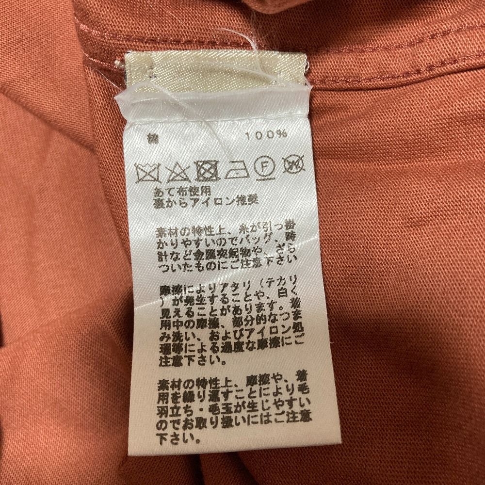 Hermes Turtleneck Fay Cles Eared T-Shirt L Light Brown — view 5