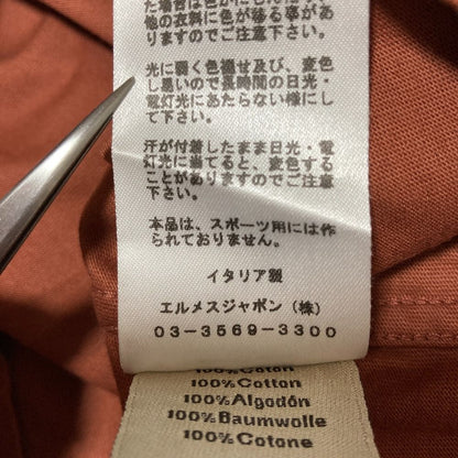 Hermes Turtleneck Fay Cles Eared T-Shirt L Light Brown — view 6
