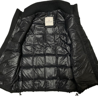 Moncler Tenay Wool Quilted Down Vest 1 Black — view 3