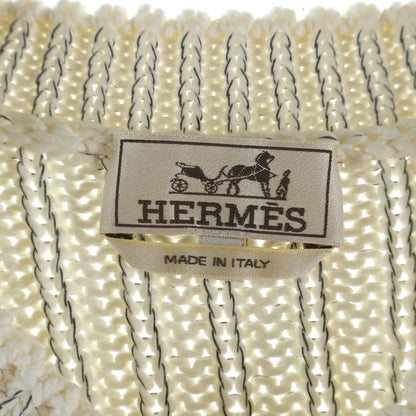 Hermes Knit Vest Nylon Cable White — view 6