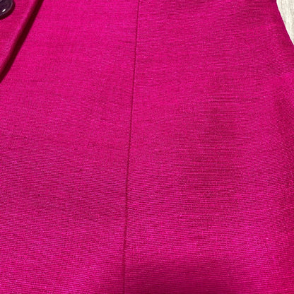 Saint Laurent Yves Rive Gauche Vintage Collarless Jacket 36 Pink — view 5