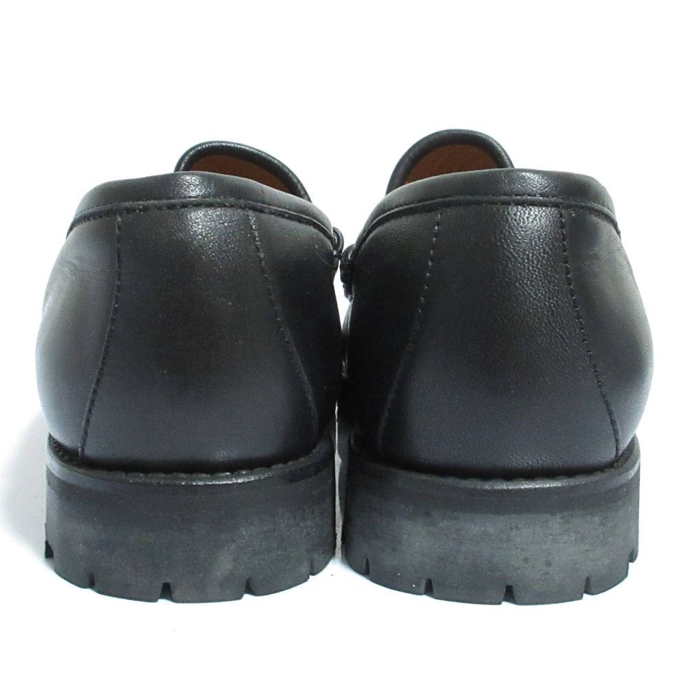Gucci Leather Horsebit Loafers Shoes 34.5 Black — view 6