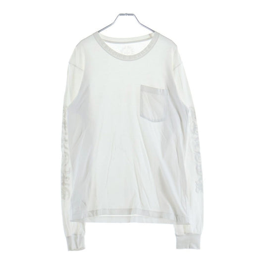 Chrome Hearts CH L S Tee Neck Logo Print Long Sleeve T-Shirt