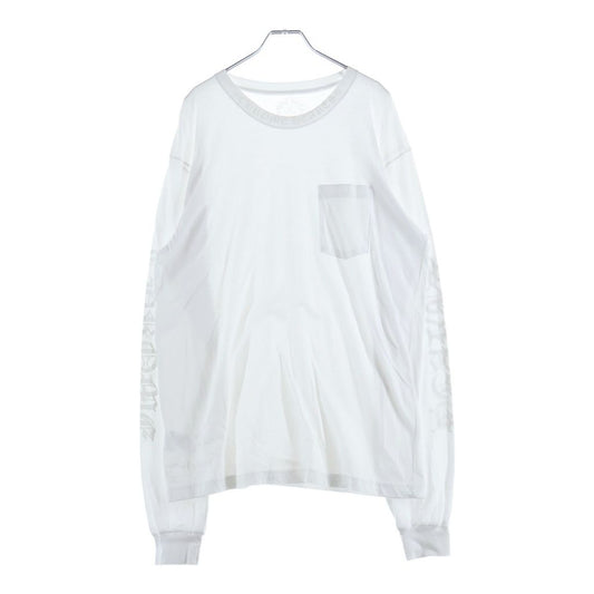 Chrome Hearts CH L S Tee Neck Logo Print Long Sleeve T-Shirt