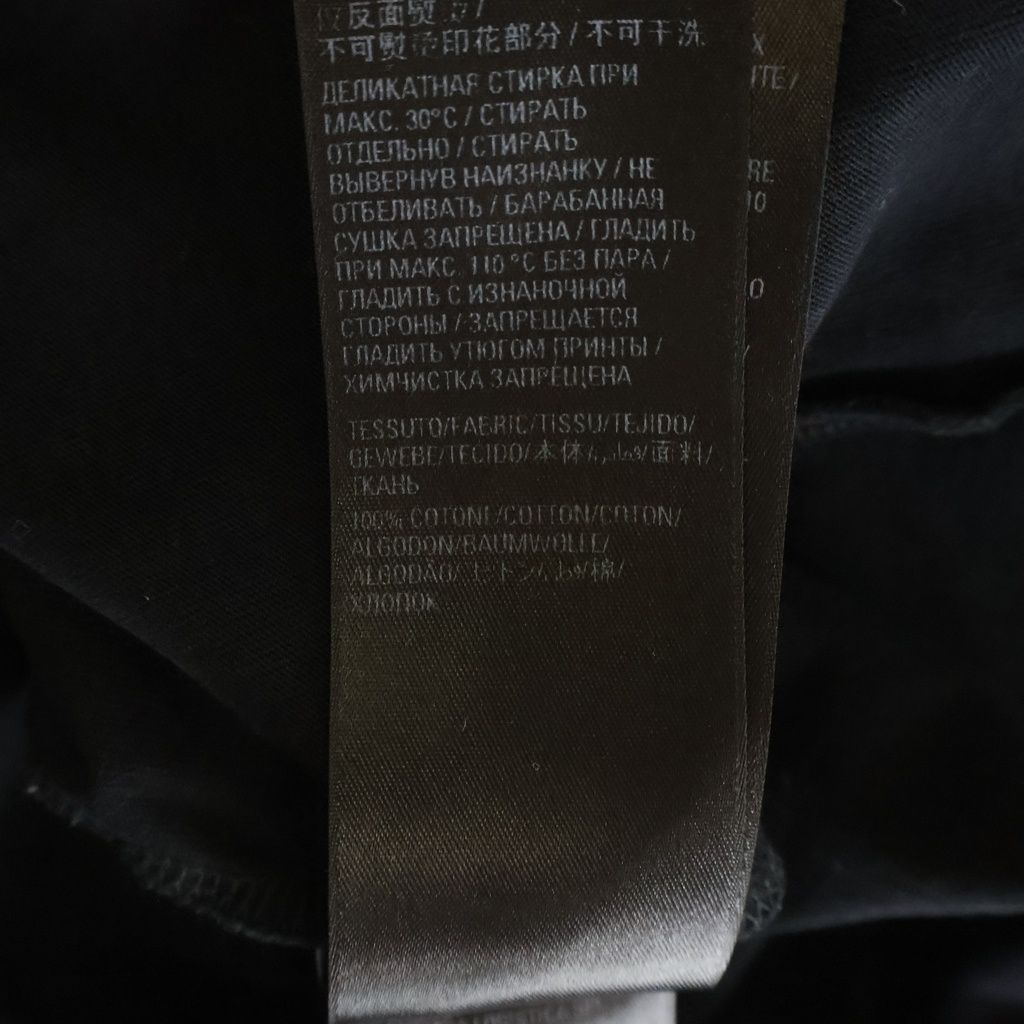Balenciaga Logo Print Short Sleeve Top T-Shirt Black — view 7