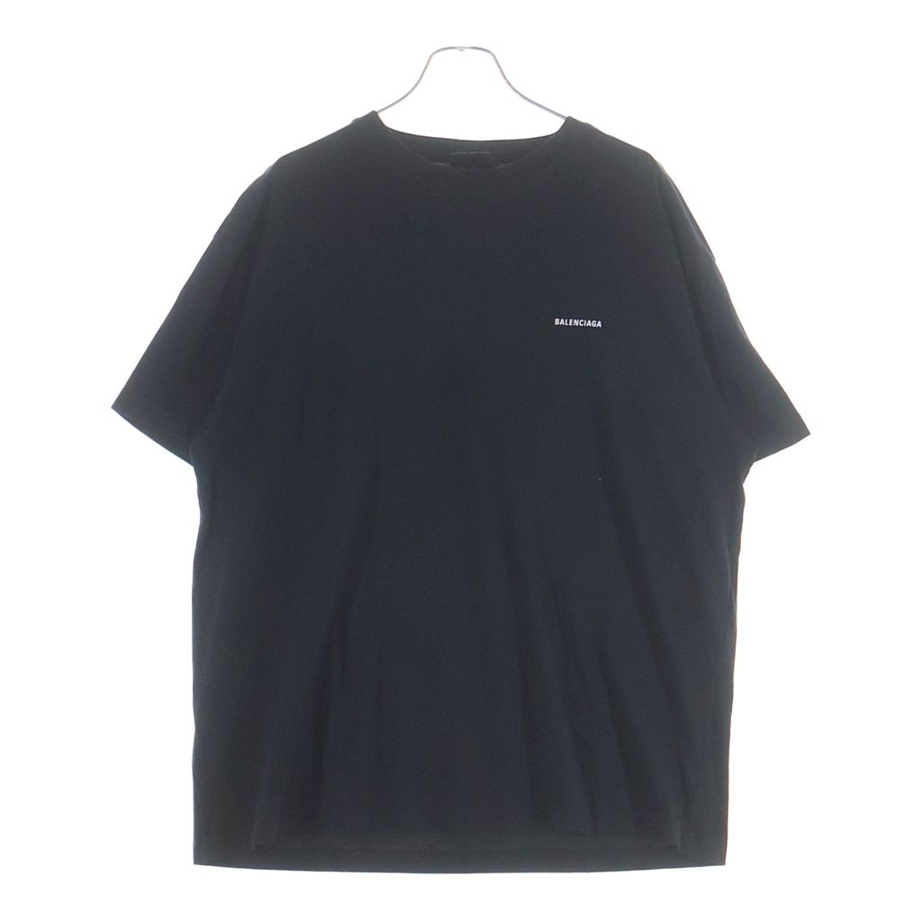 Balenciaga Logo Print Short Sleeve Top T-Shirt Black