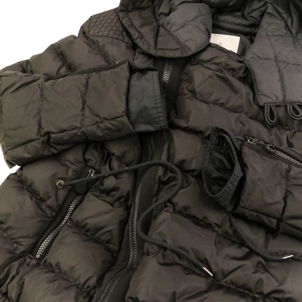 Moncler Christabel Hooded Down Coat 2 Black — view 7