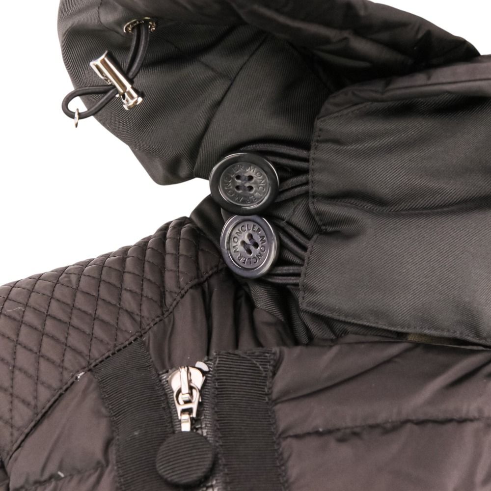 Moncler Christabel Hooded Down Coat 2 Black — view 8