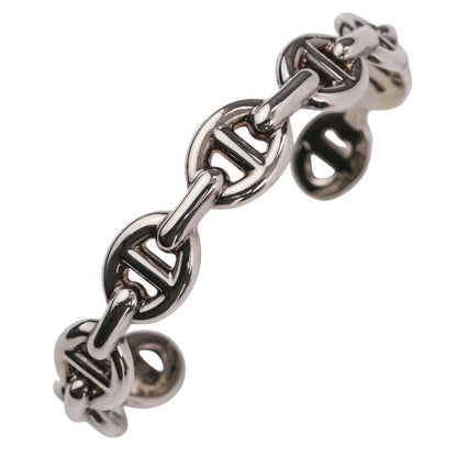 Hermes Chaine D'ancre Bangle Bracelet Silver