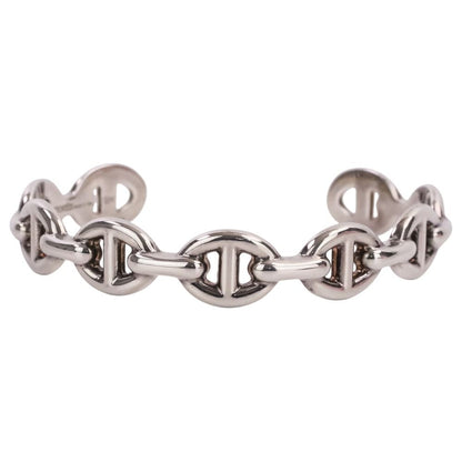 Hermes Chaine D'ancre Bangle Bracelet Silver — view 2