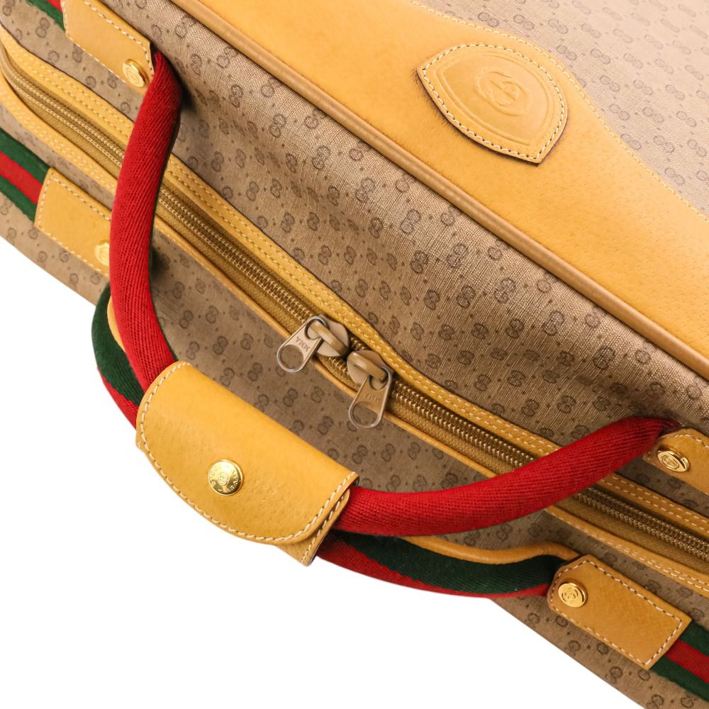 Gucci Micro GG Sherry Line Travel Bag Beige Brown — view 8