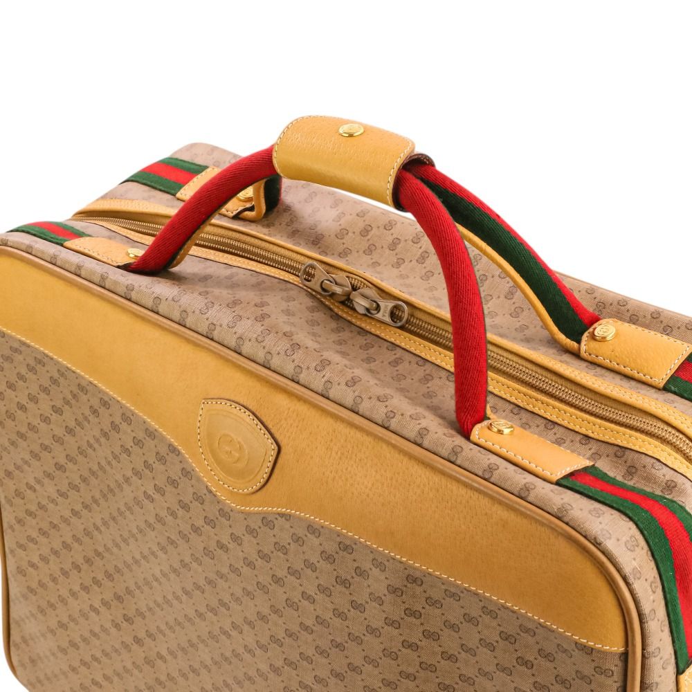 Gucci Micro GG Sherry Line Travel Bag Beige Brown — view 7