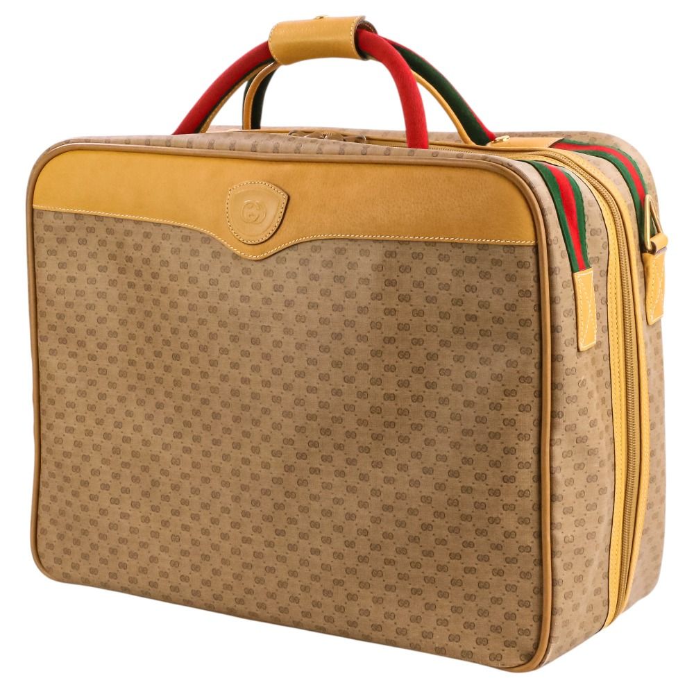 Gucci Micro GG Sherry Line Travel Bag Beige Brown — view 5