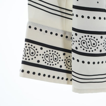Hermes DO RE Boucles All Over Pattern Regular Color Long Sleeve Shirt White — view 6