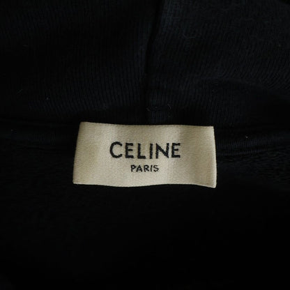 Celine Pullover Hoodie Gradient Logo Sweatshirt Black — view 7