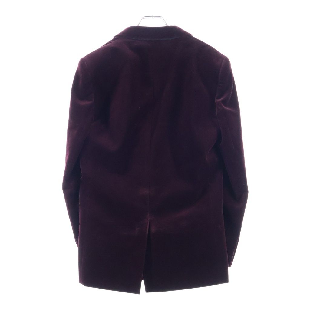 Saint Laurent Paris Peak Lapel Velour Double Breasted Tailored Jacket — view 2