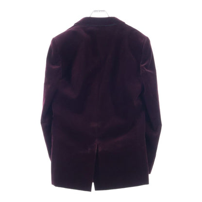 Saint Laurent Paris Peak Lapel Velour Double Breasted Tailored Jacket — view 2