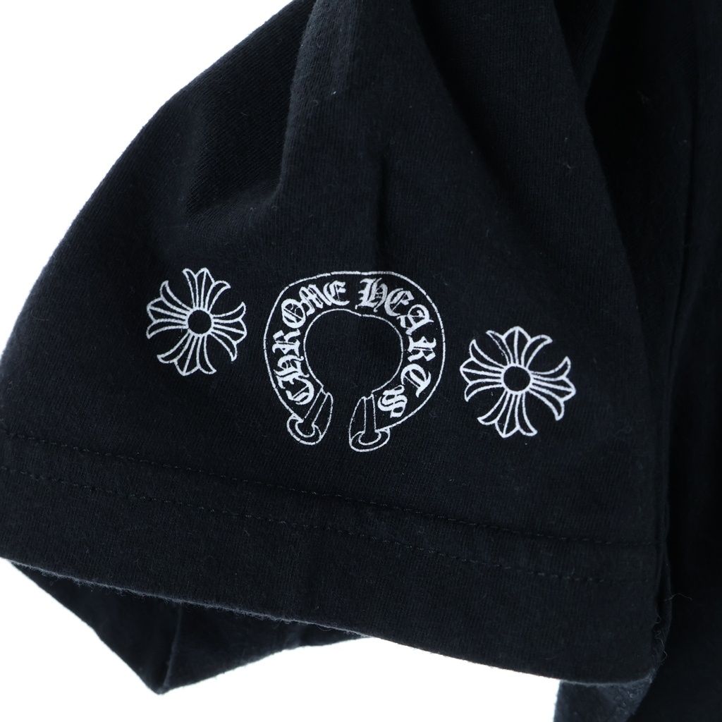 Chrome Hearts Back Grad Circle Logo Tee T-Shirt Print Crew Neck Short Sleeve — view 5