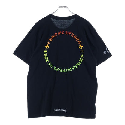 Chrome Hearts Back Grad Circle Logo Tee T-Shirt Print Crew Neck Short Sleeve