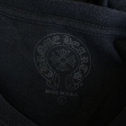 Chrome Hearts CH L S 1 Scroll Label Print Long Sleeve T-Shirt Crew Neck Black — view 7