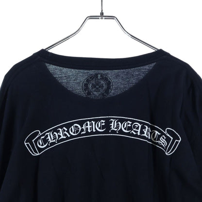 Chrome Hearts CH L S 1 Scroll Label Print Long Sleeve T-Shirt Crew Neck Black — view 4