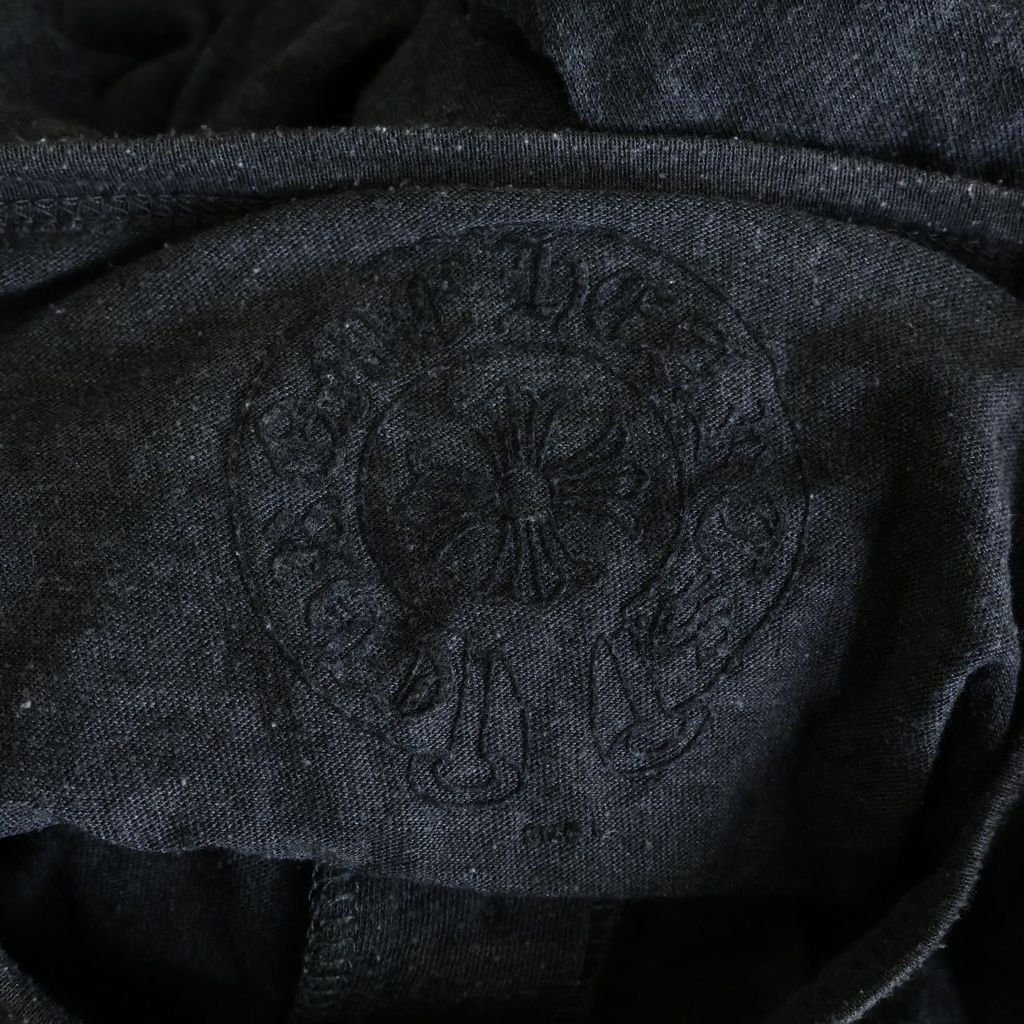Chrome Hearts Henry T-Shirt Neck Arm CH Plus Logo 3/4 Sleeve Long Top Gray — view 6