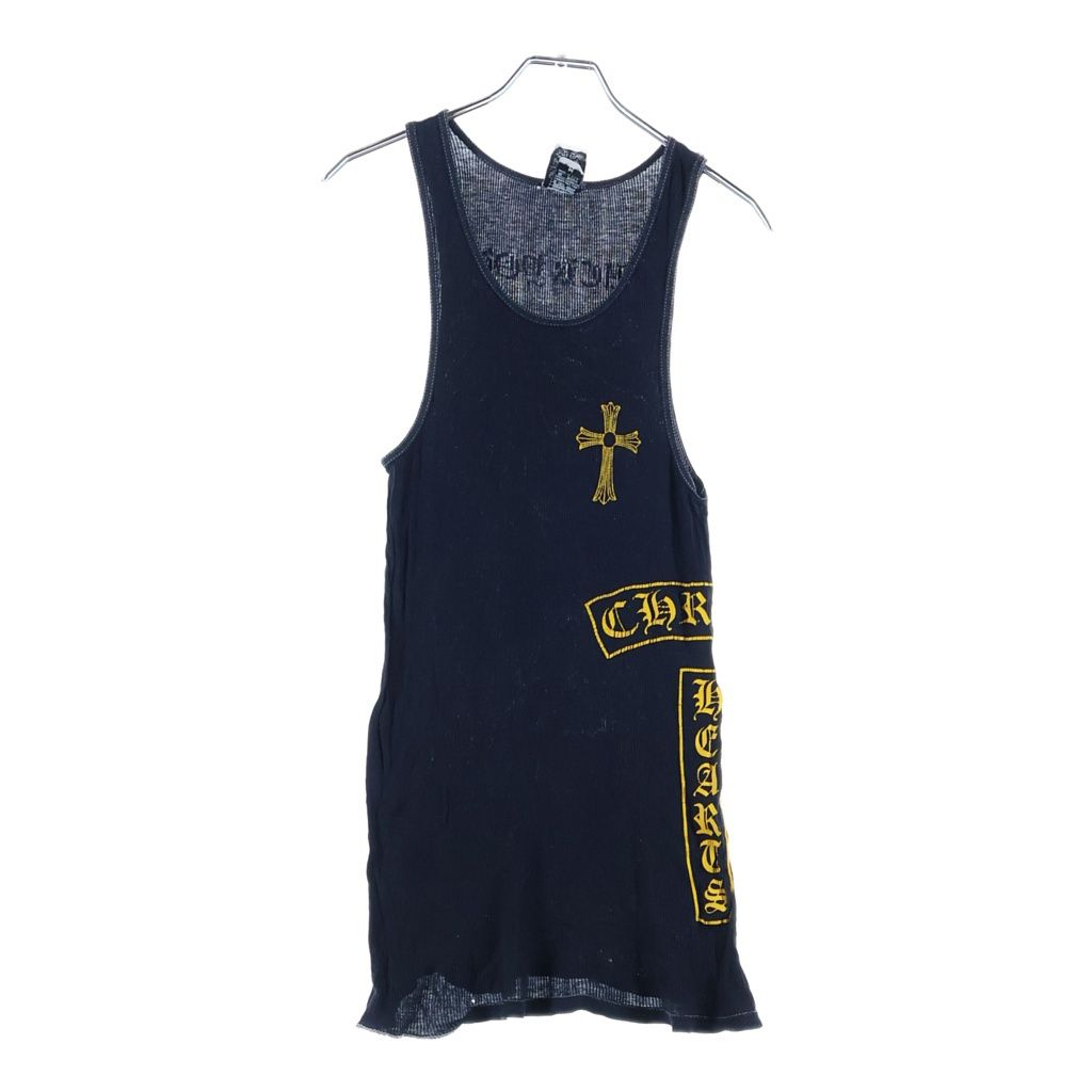 Chrome Hearts Vintage CH Tank T Bar Print Sleeveless Shirt Top Black