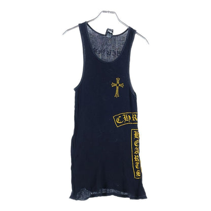 Chrome Hearts Vintage CH Tank T Bar Print Sleeveless Shirt Top Black