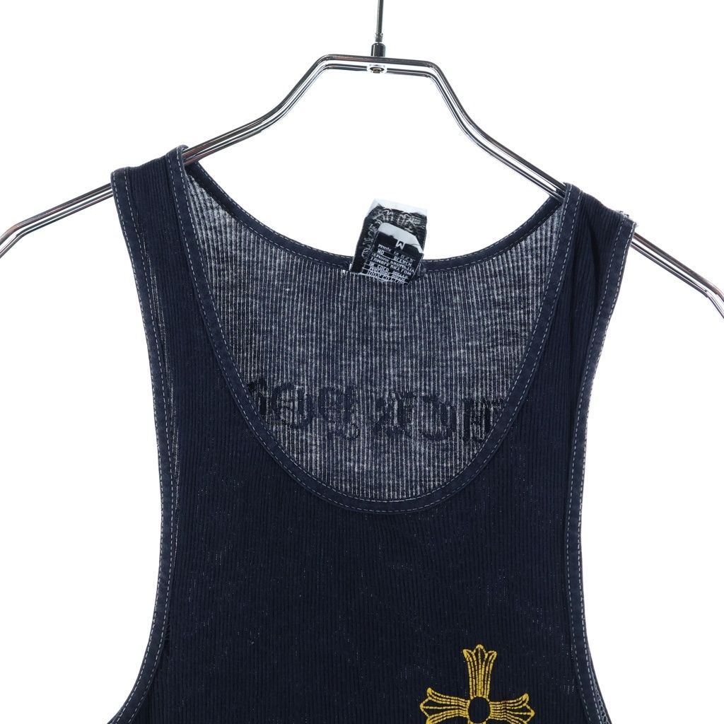 Chrome Hearts Vintage CH Tank T Bar Print Sleeveless Shirt Top Black — view 3