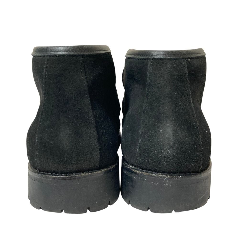 Gucci Suede Leather Horsebit Short Boots 38.5 Black — view 3