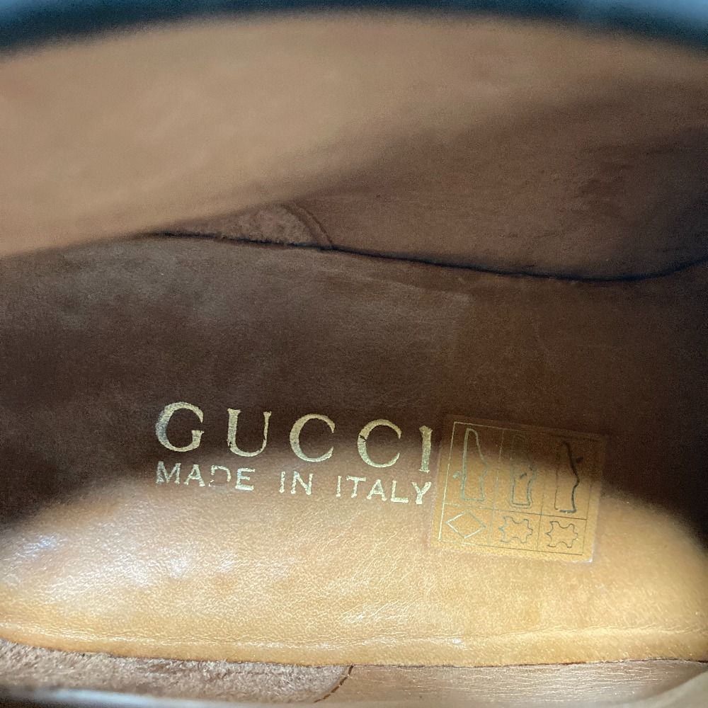 Gucci Suede Leather Horsebit Short Boots 38.5 Black — view 7