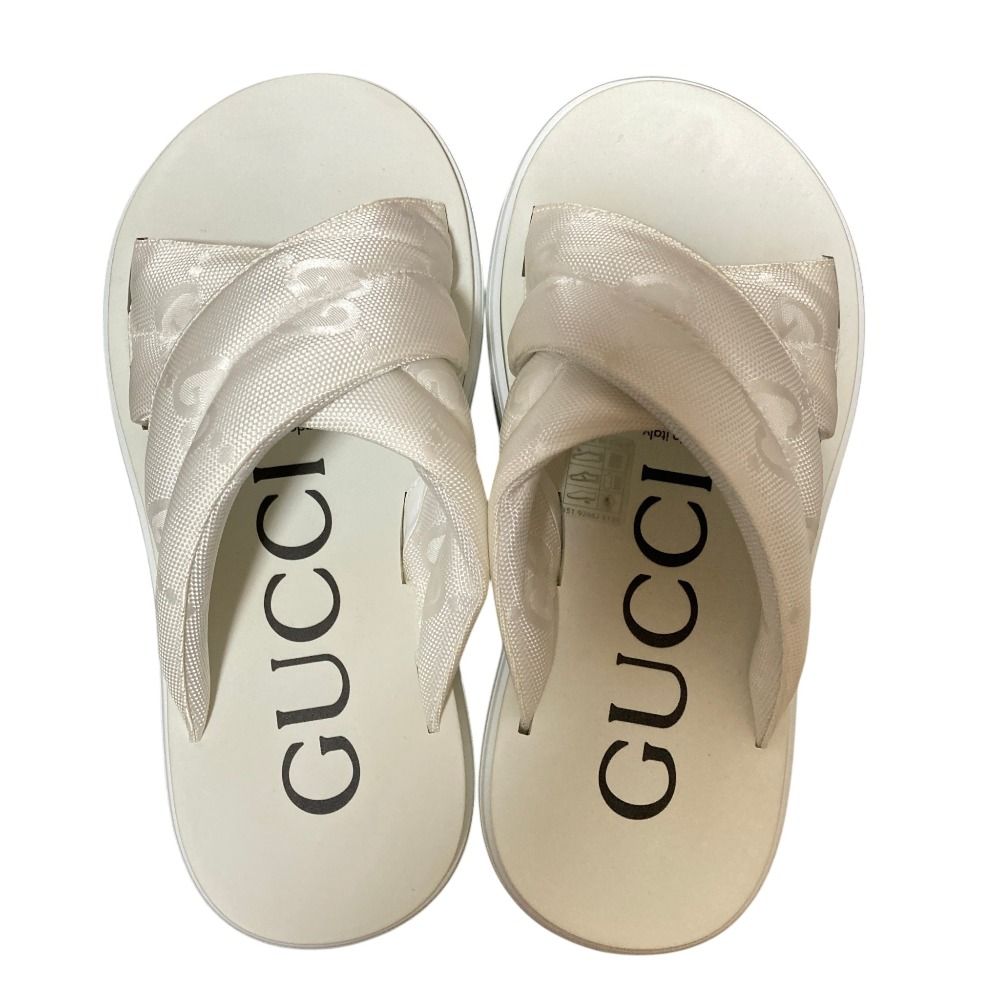 Gucci Craze Platform Slide Sandals 36 White — view 4
