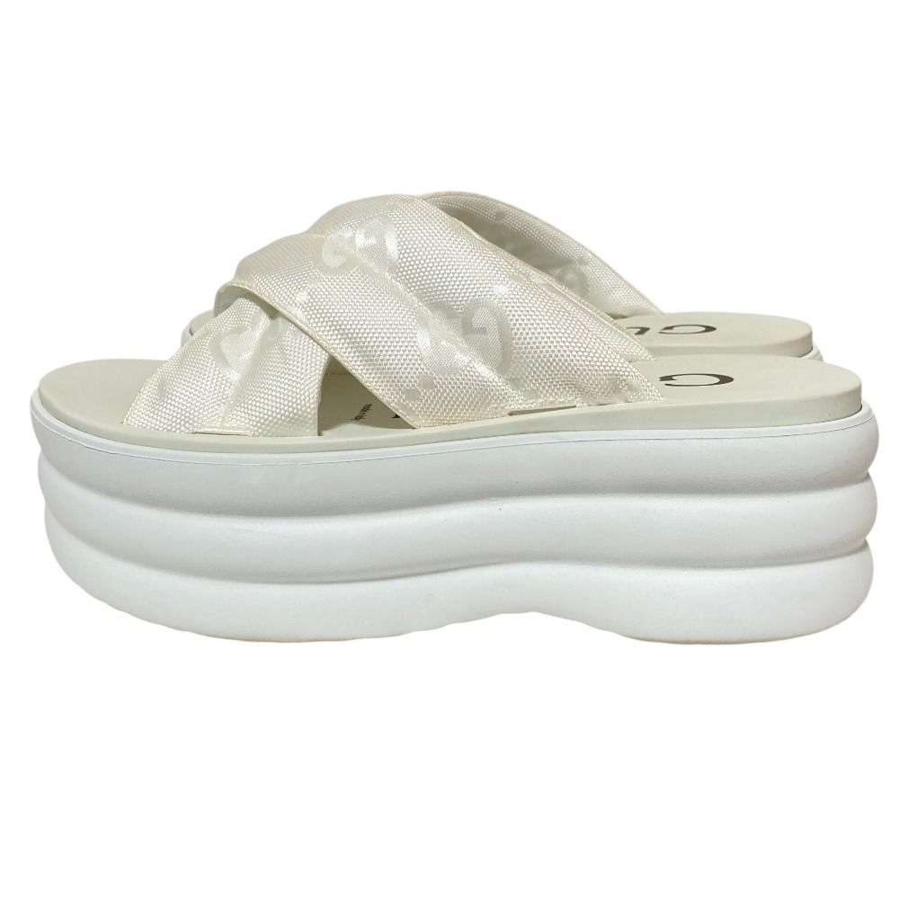 Gucci Craze Platform Slide Sandals 36 White — view 2