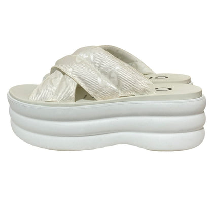 Gucci Craze Platform Slide Sandals 36 White — view 2