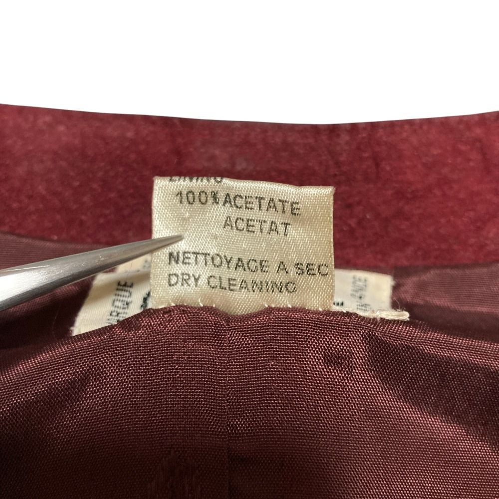 Celine Vintage Carriage Button Horsebit Suede Leather Gilet Vest Skirt Set 40 — view 8
