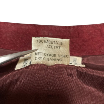 Celine Vintage Carriage Button Horsebit Suede Leather Gilet Vest Skirt Set 40 — view 8