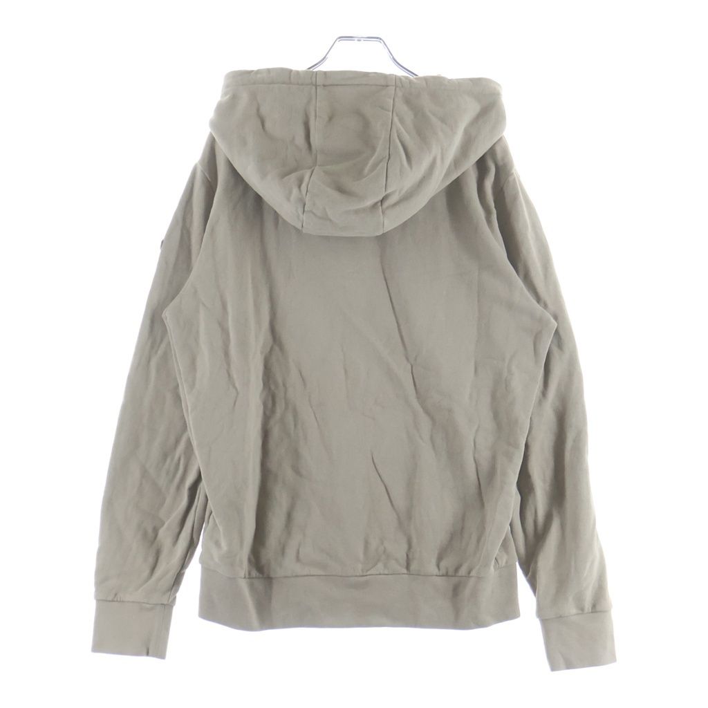 Moncler Logo Letter Print Hoodie Long Sleeve Pullover Beige — view 2