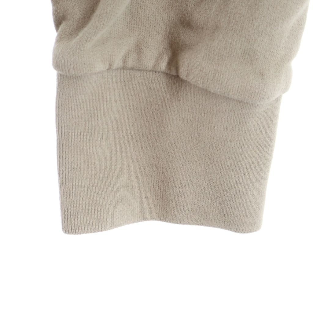 Moncler Logo Letter Print Hoodie Long Sleeve Pullover Beige — view 5