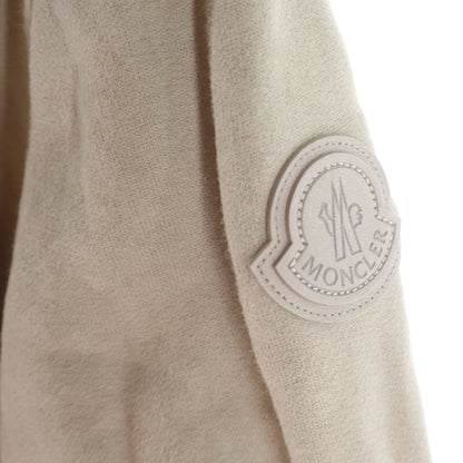 Moncler Logo Letter Print Hoodie Long Sleeve Pullover Beige — view 6