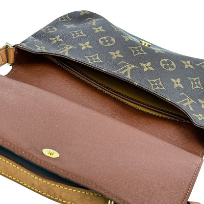 Louis Vuitton Monogram Musette Tango Shoulder Bag Brown — view 9